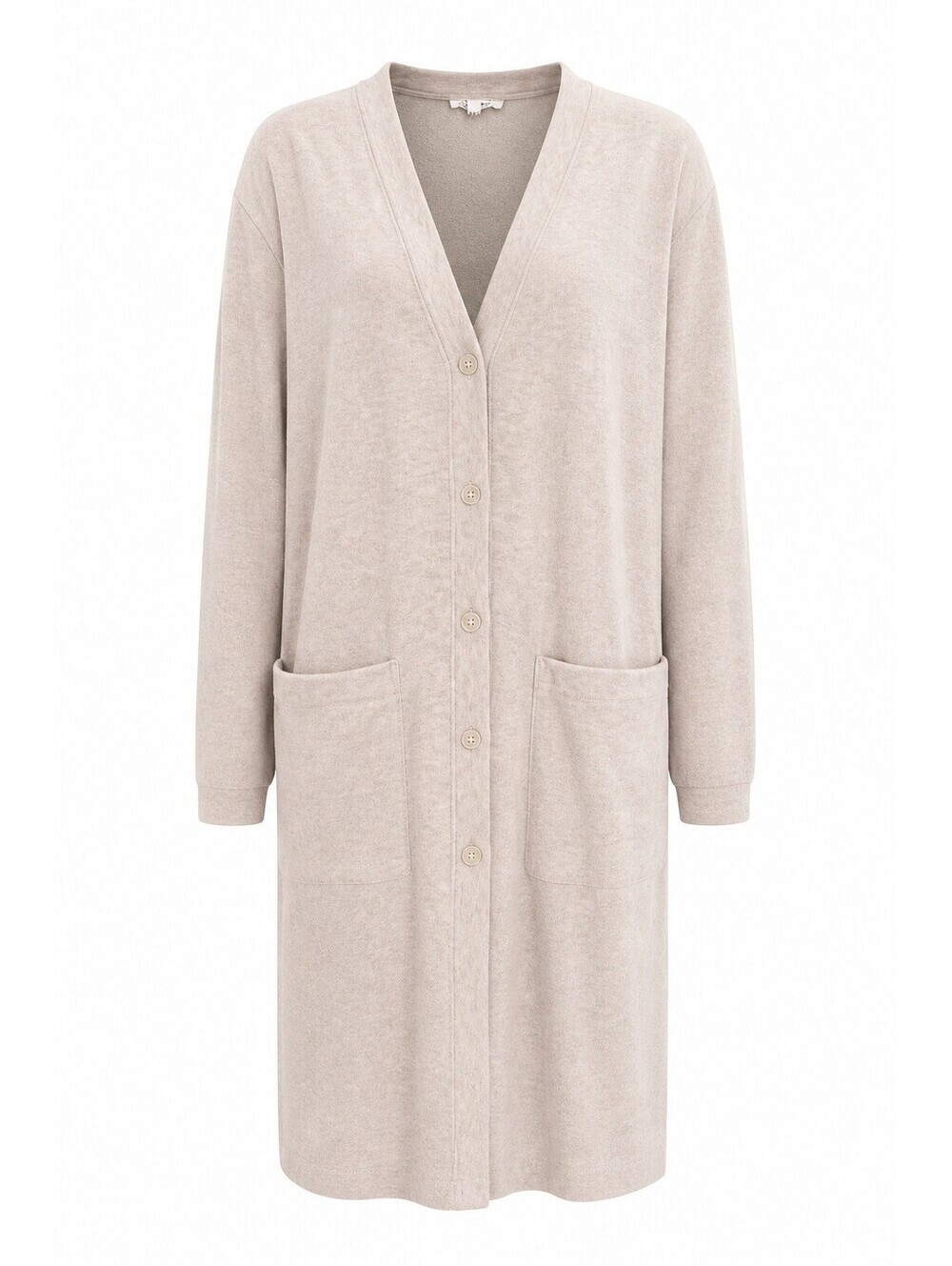 Splendid Beige Longline Button Front Cardigan Size M